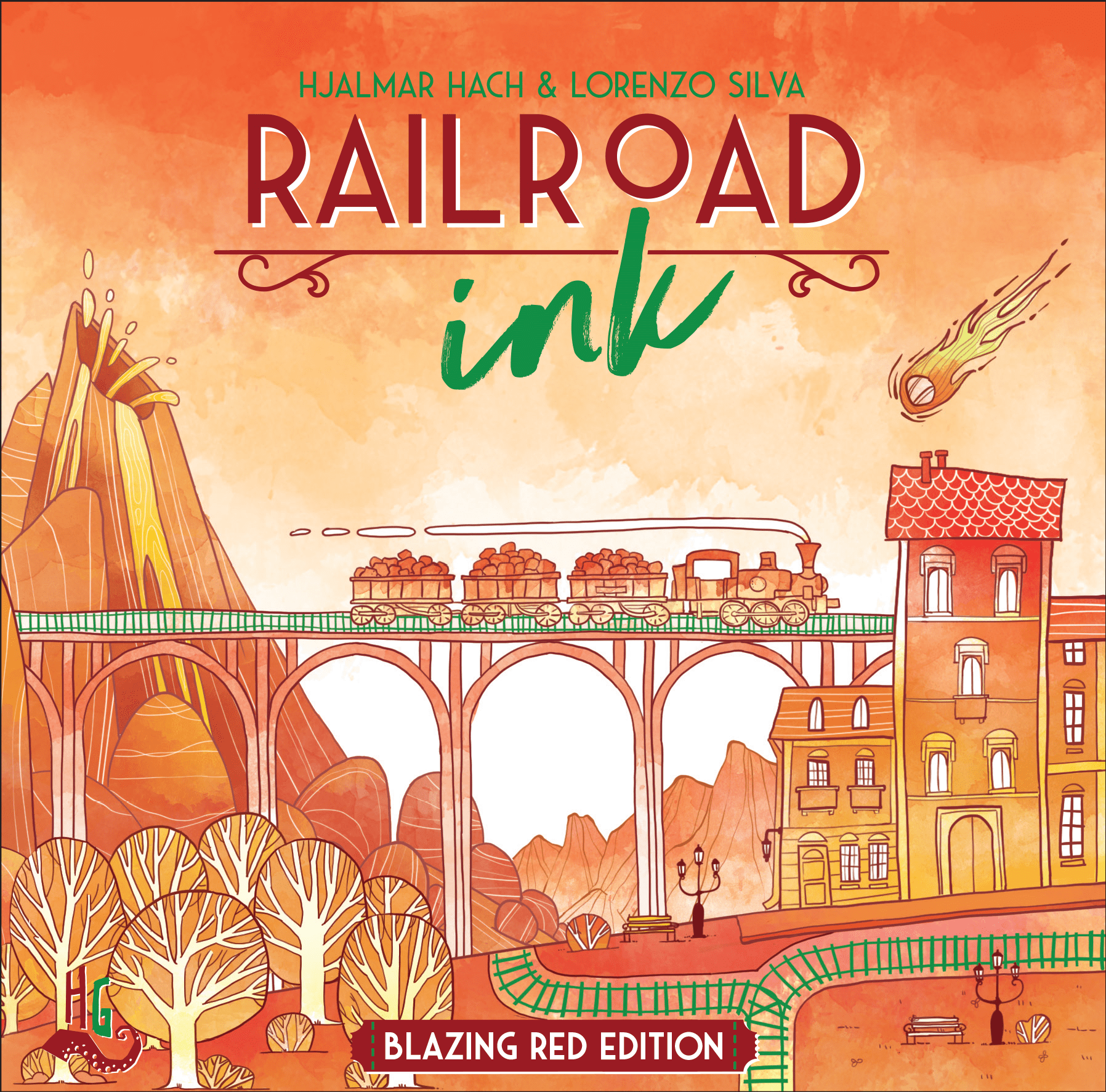 Railroad Ink: Blazing Red Edition Image